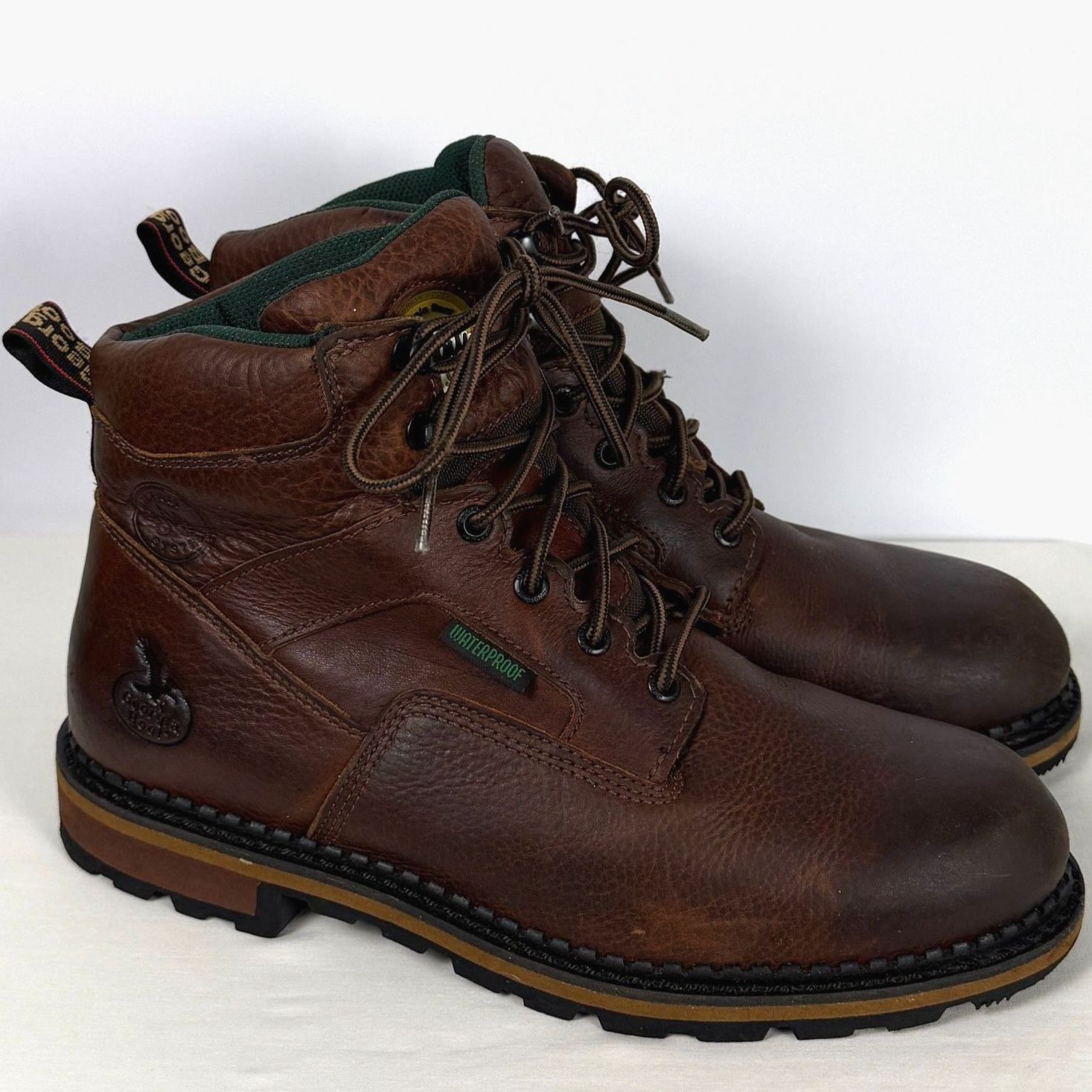 Georgia Giant 2.0 Waterproof Work Boots Brown Leather 10m G6223 Usa